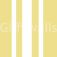 Yellow farmhouse wallpaper with vertical bands and gentle surface movement
