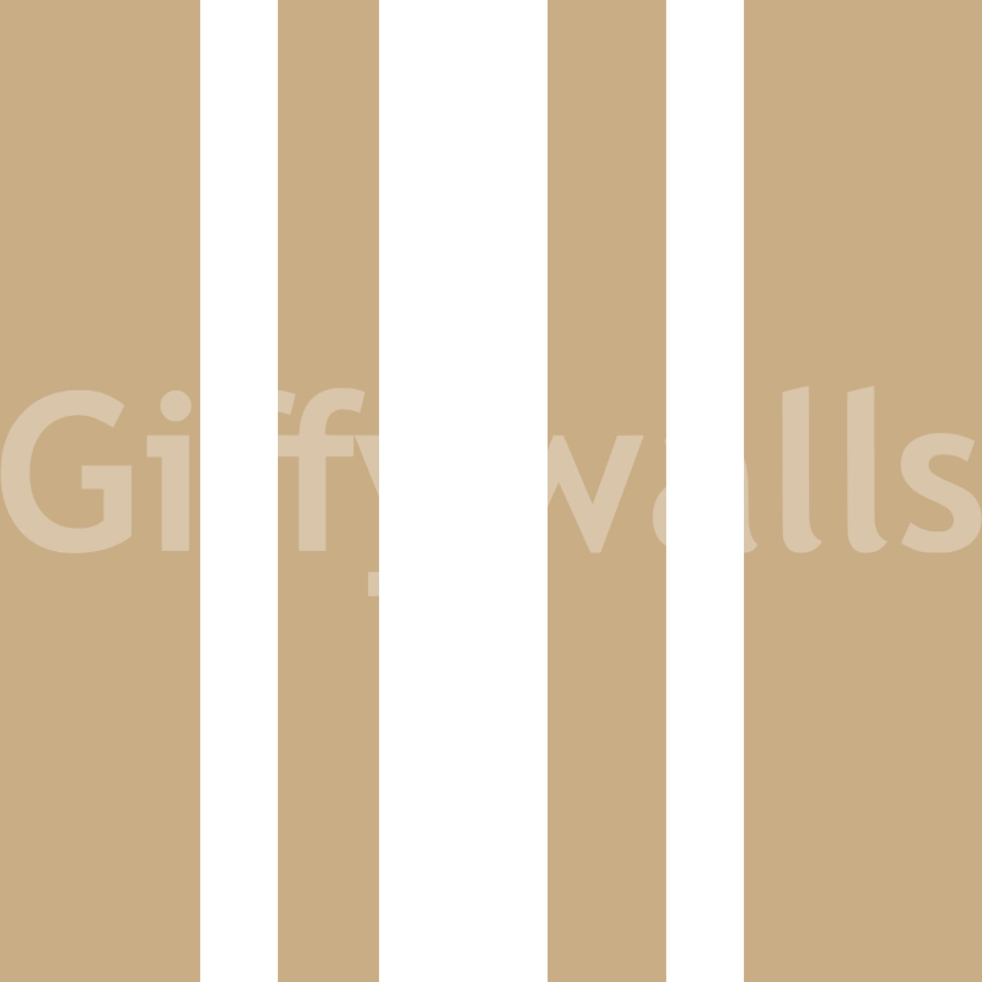 Classic ticking stripe wallpaper with warm neutral surface movement