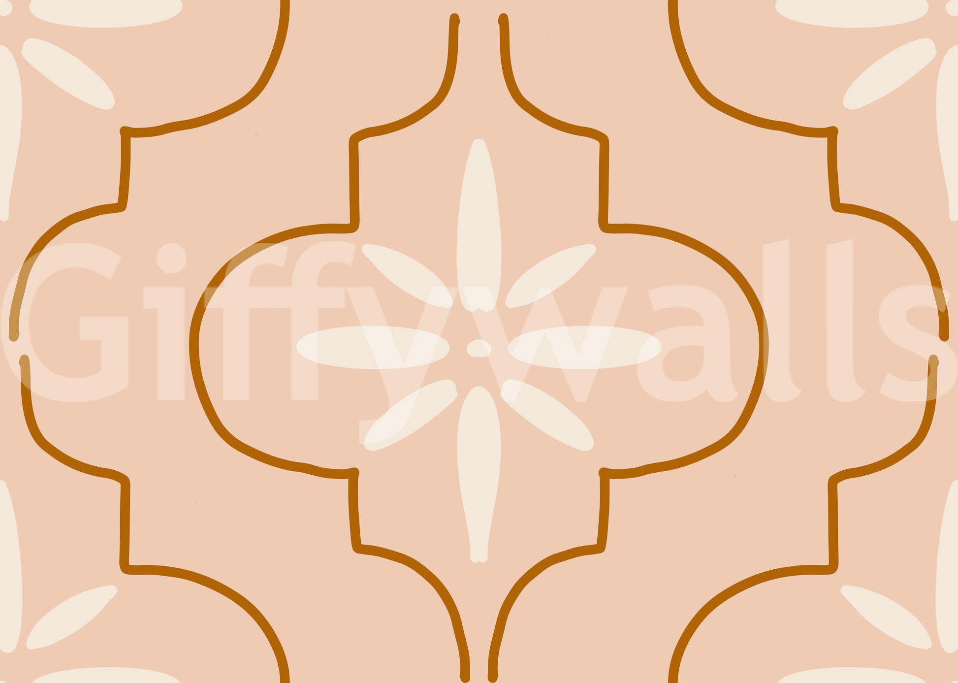 Peel and stick Peach Terracotta Tile Wallpaper with removable backing