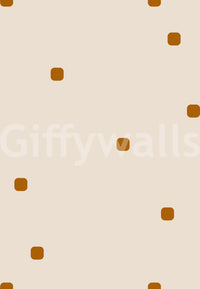 Beige Blush Wallpaper carrying rounded marks and a subtle patterned finish