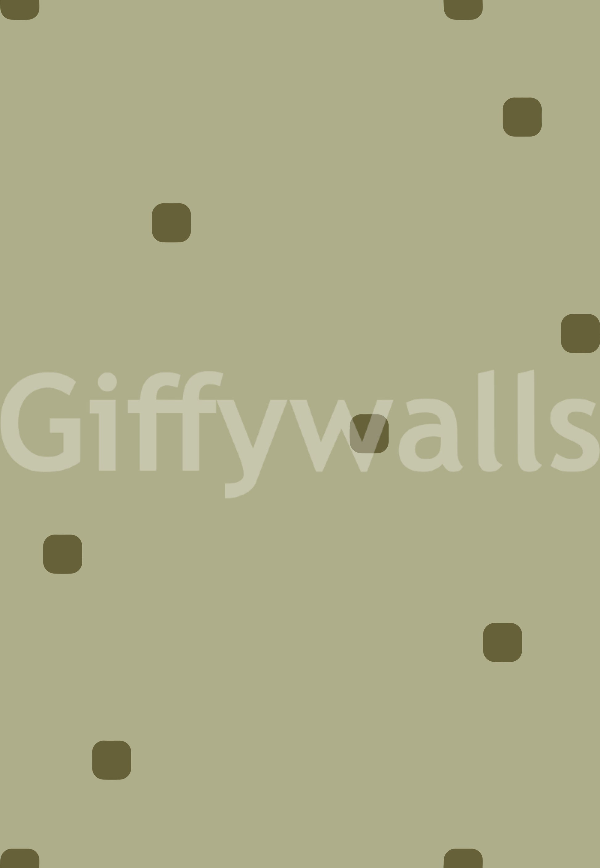 Sage Green Organic Wallpaper with playful dot accents and calm balance