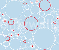 Overlapping circles of varied scale make up River wallpaper