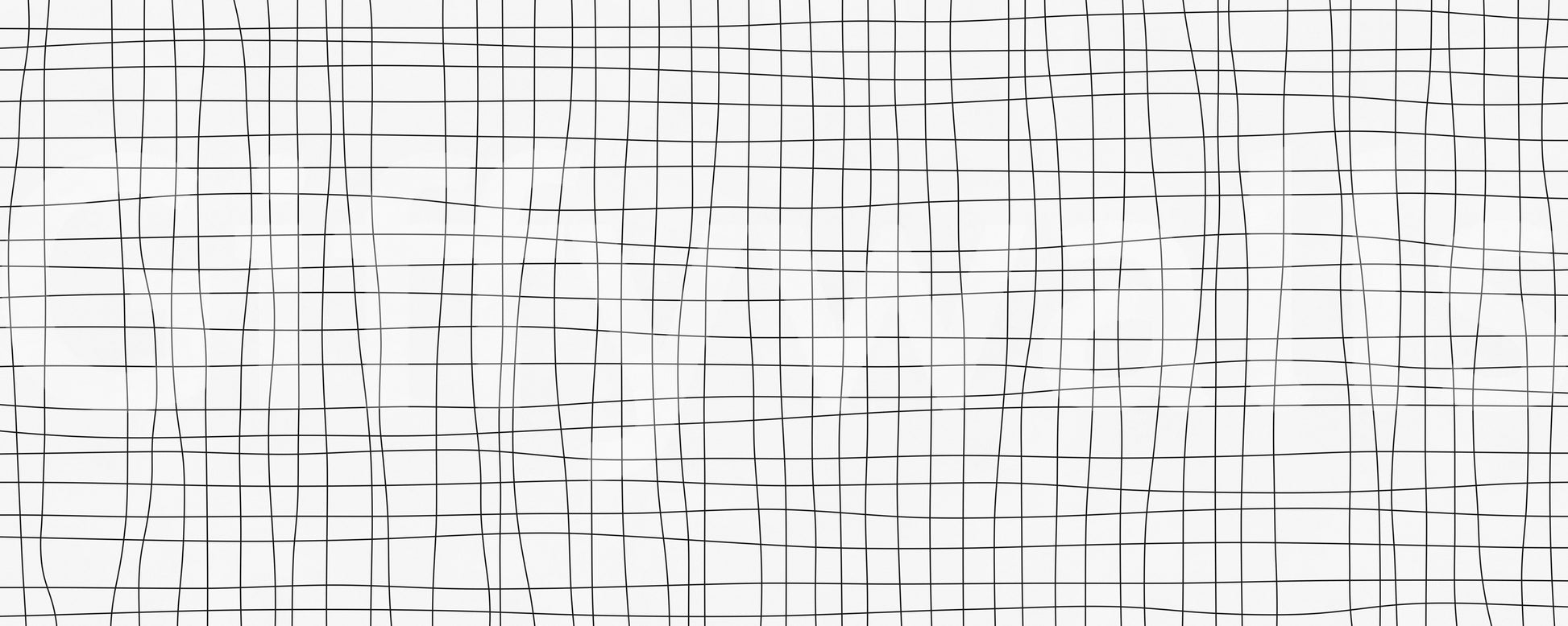 Contemporary grid wall mural with fine black lines and neutral contrast