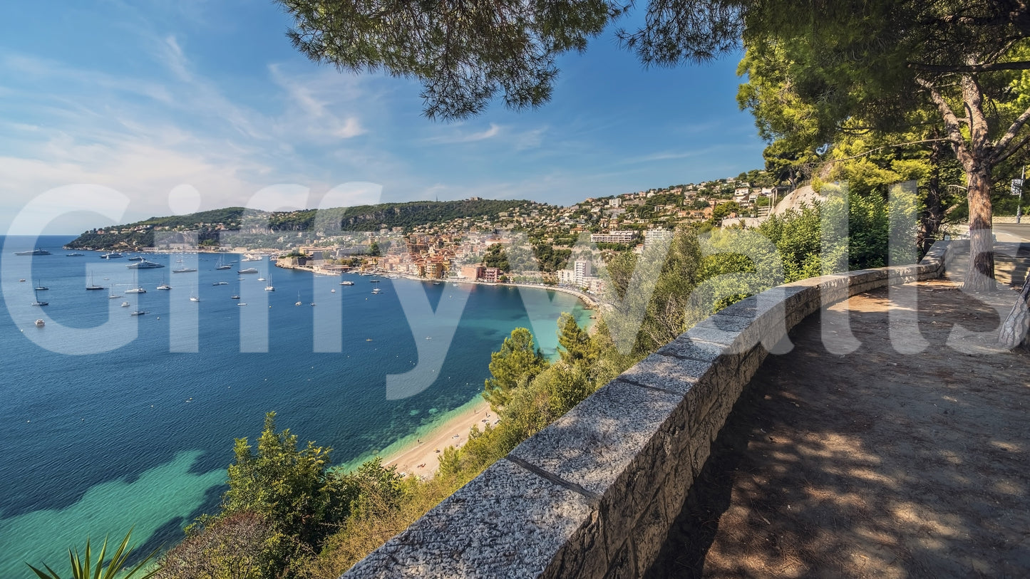 Villefranche-sur-Mer rannikkoseikkailu seinämaalaus