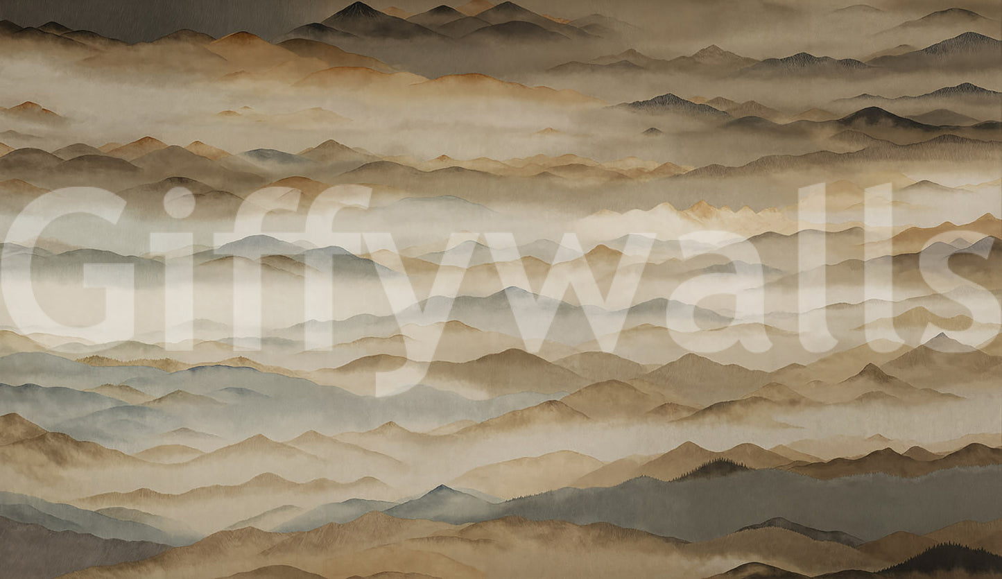 Fresque murale Crépuscule Roerich