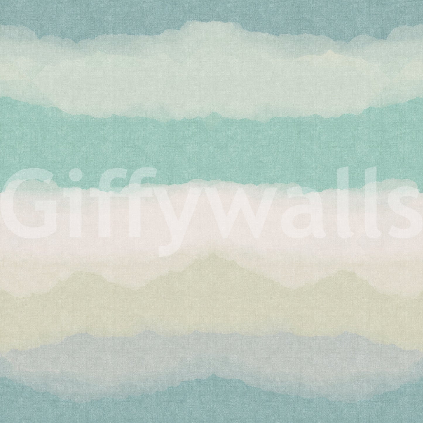 Calm coastal scheme suits the Relax Watery Painted Horizon wallpaper for daylight zones.
