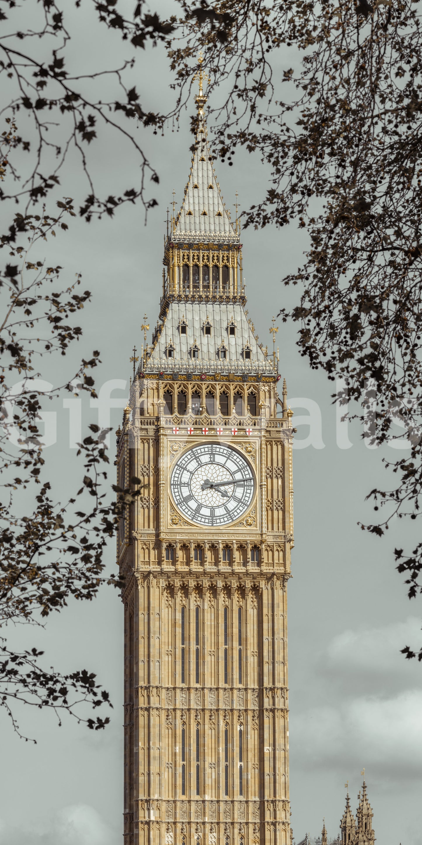 Gran Mural de Pared Reloj de Londres