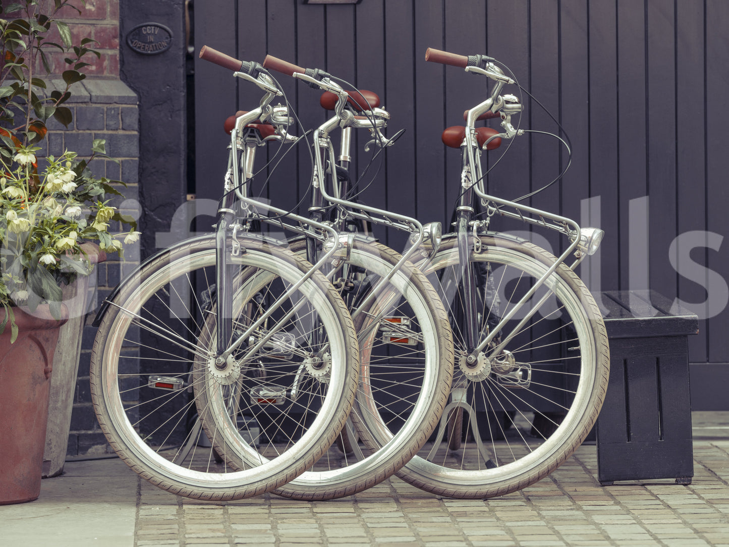 Vintage Urban Cycles Fototapeta Mural