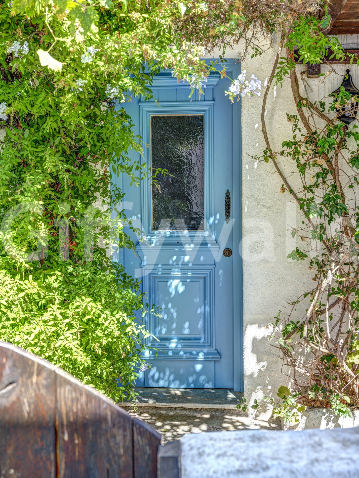 Azure Doorway Serenity Wall Mural