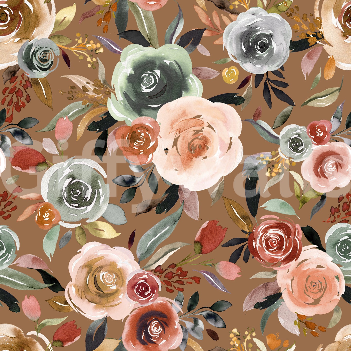 Carta da parati Earthy Bloom Medley