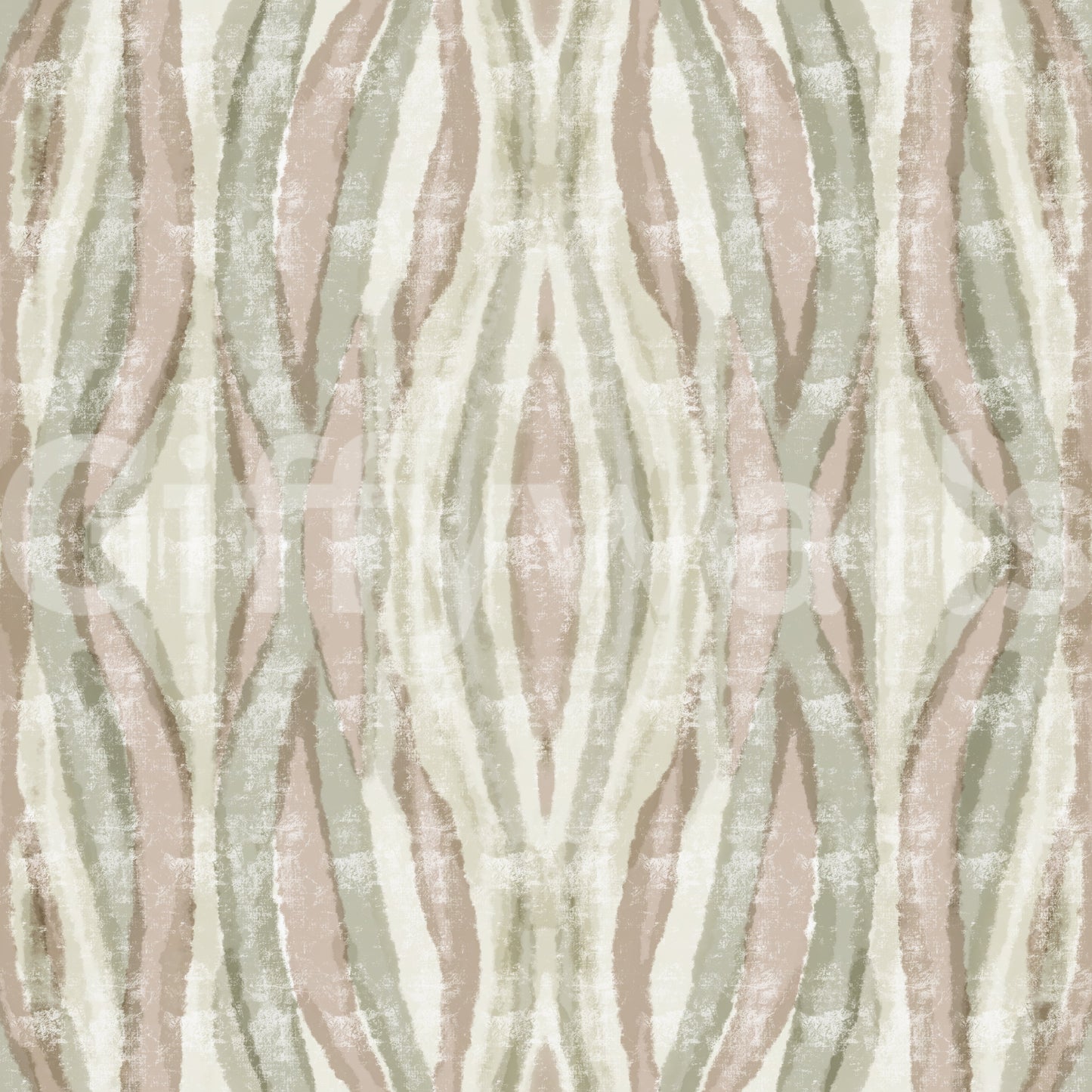Organic flow stripes wallpaper with vertical wavy pattern and balanced spacing