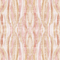 Ikat-inspired wallpaper with whisper-soft waves in beige, blush, and cream