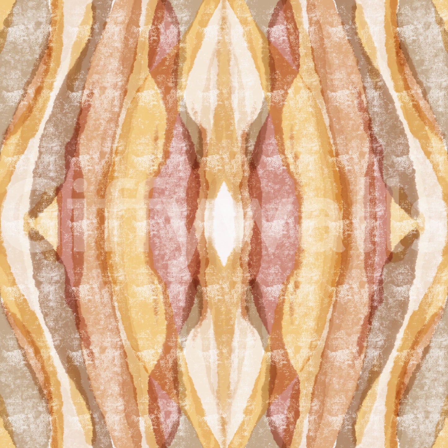 Striped wallpaper with earthy blush tones and gentle painterly texture
