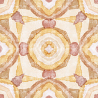 Abstract warm wallpaper with Golden Earth mandala pattern and gentle texture
