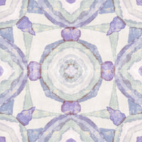 Harmony Kaleidoscope Wallpaper with gentle mirrored artwork and airy spacing