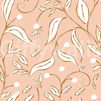 Blush Botanical Vine Wallpaper Scandinavian Floral Wallpaper⁠