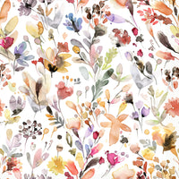 Künstlerische Aquarell-Wildblumenwiese Tapete Tapete