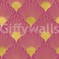 Tapet Gatsby Glamour Art Deco cu evantai
