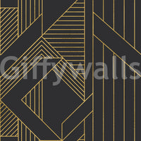 Golden Era Art Deco geometrische Tapete