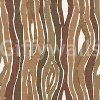 Carta da parati a strisce verticali ondulate effetto legno organico - corteccia naturale