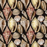 Stimmungsvolle Vintage-Muscheln Tapete