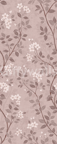 Delikatna tapeta Chinoiserie z kwiatami Blush