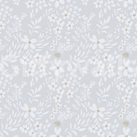 Dainty Meadow Blossom Wallpaper in Soft Slate Grey Wallpaper⁠