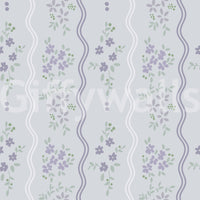Papier peint floral Vintage Lavender Trails