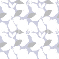 Nordic Blossom Sanftes Periwinkle Tapete