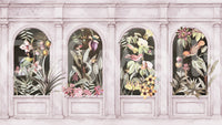 Vintage Architektonische Botanische Bogen Wandbild