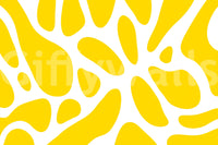 Sunlit Flow Abstract Yellow Shape Wall Mural