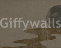 Zen Dusk: Minimalist Wabi-Sabi Landscape Wall Mural