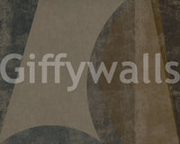 Mid-Century Textured Arcs Wall Mural Wall Mural