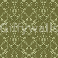 Sage Laurel Trellis Botanical Wallpaper Wallpaper⁠