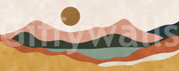 Murale da parete Dune di Terracotta e Sole Dorato