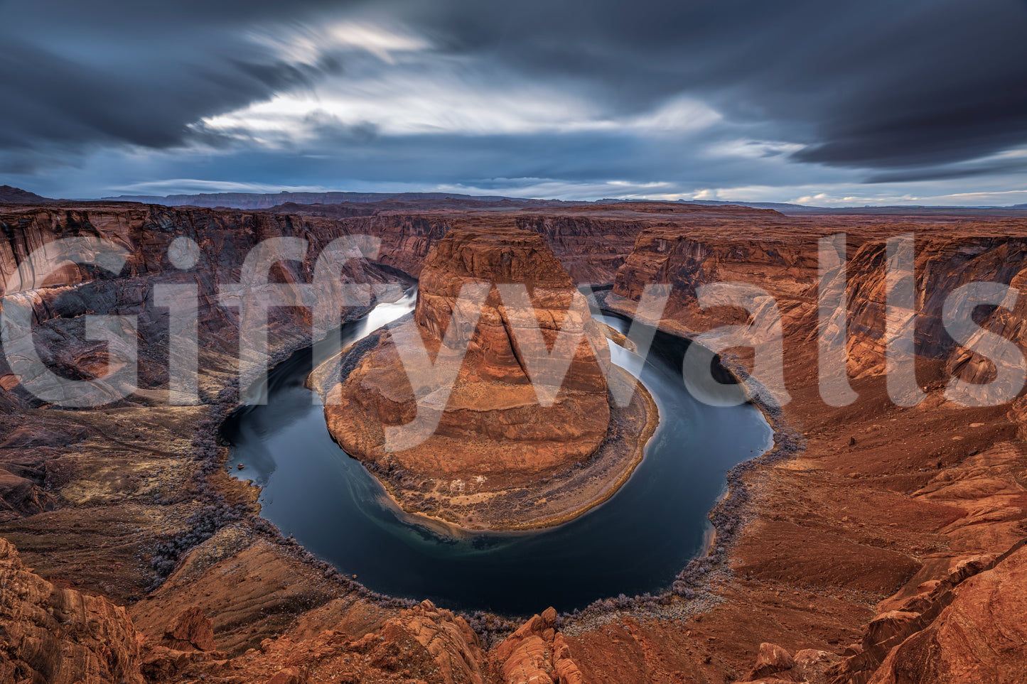 Papier peint panoramique Majestic Horseshoe Bend Canyon Vista