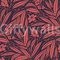 Crimson Foliage Silhouette Wallpaper⁠