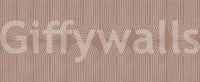 Motiv mit gebogenem Linienmuster in Terrakotta Wandbild