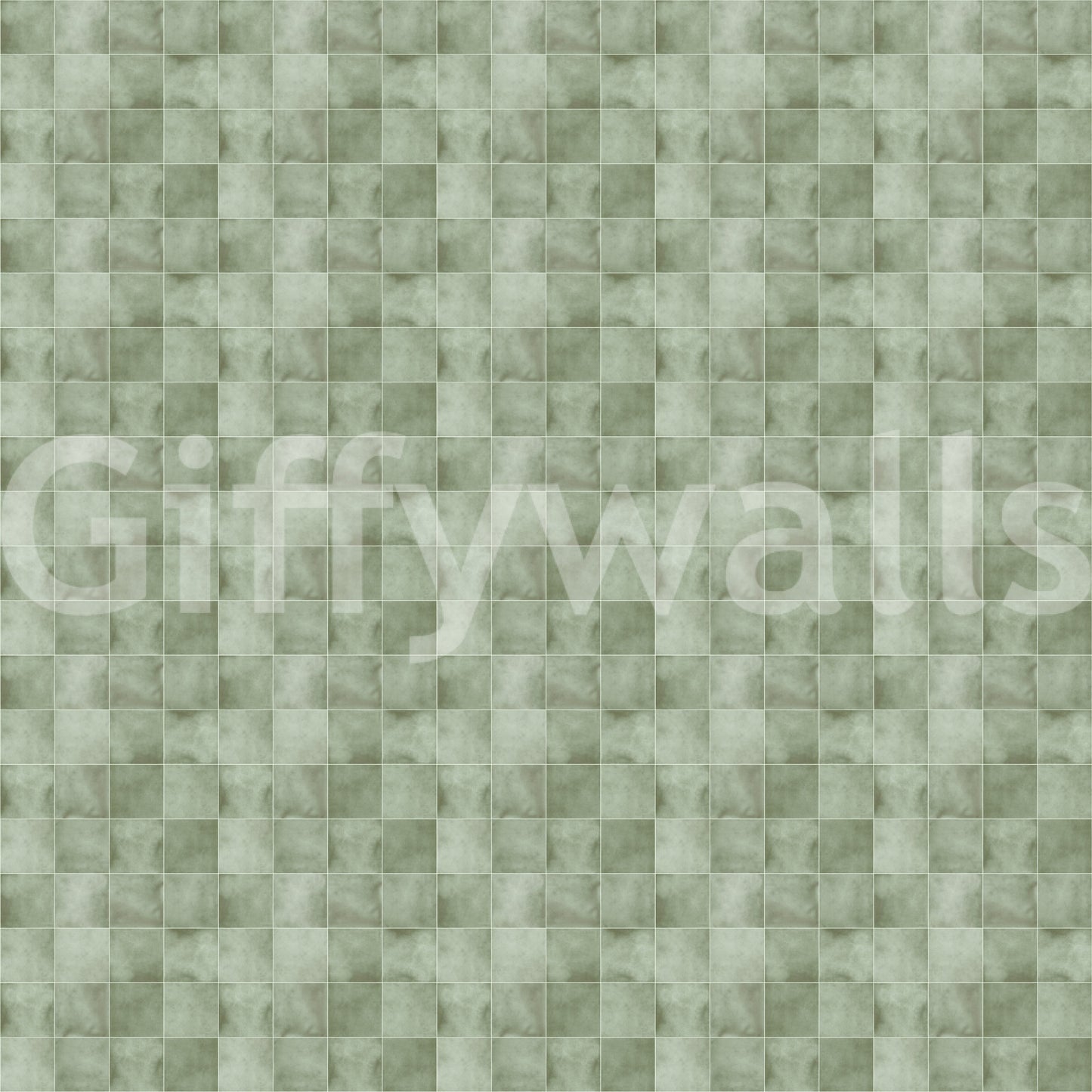 Carreaux style Zellige - Papier peint Céladon⁠