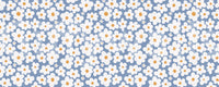 Murale da parete Retro Daisy Bloom Blu