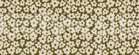 Retro Daisy Meadow in Salbei und Creme Wandbild