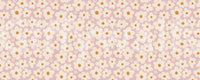 Retro Creme und Rosa Gänseblümchenfeld Wandbild