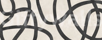 Monochrome Sculptural Loops Wall Mural