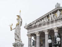 Athena Klassische Statue Architektur Wandbild