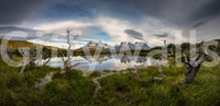 Wandbild Patagonische Bergspiegelung
