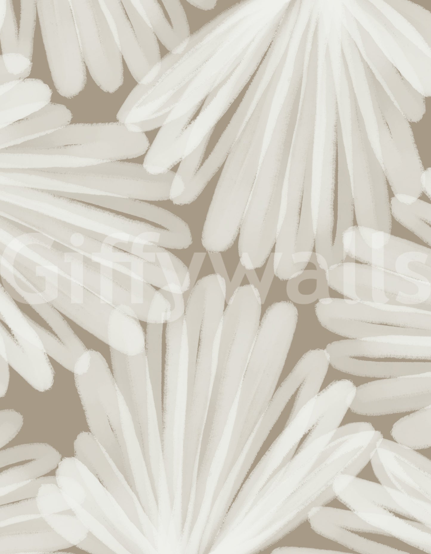 Minimalistische Bloom Layers Wandtapete