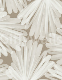 Minimalistische Bloom Layers Wandtapete