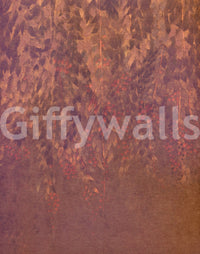 Rustikales Beerenpfad Botanisches Kunst-Wandbild