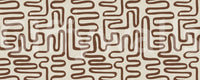 Papier peint panoramique labyrinthe terreux continu