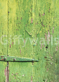 Murale da parete con cerniera in legno verde rustico industriale